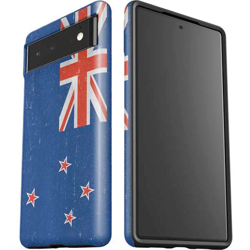 New Zealand Flag Distressed Google Pixel 6 Case